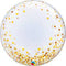 24" Gold Confetti Dots Deco Bubble