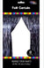 3'x8' Fringe Curtain - Black