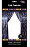 3'x8' Fringe Curtain - Black