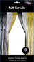 3'x8' Fringe Curtain - Black/silver/gold