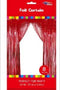 3'x8' Fringe Curtain - Red