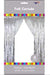 3'x8' Fringe Curtain - Silver