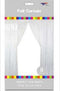 3'x8' Fringe Curtain - White